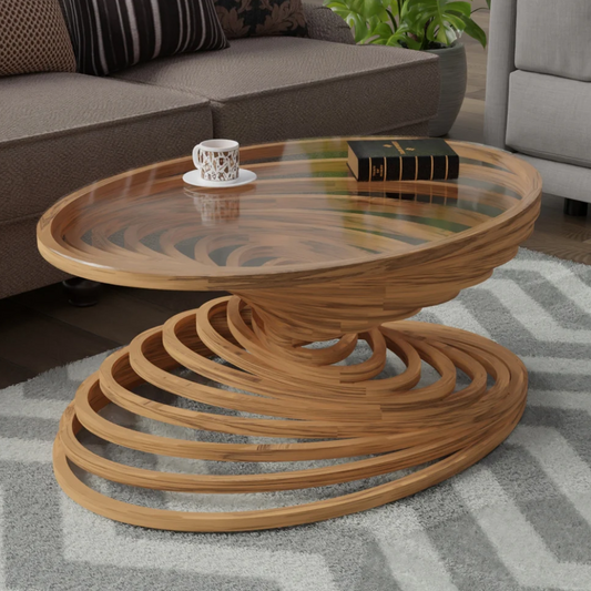 Mesa de centro con elipse paramétrico