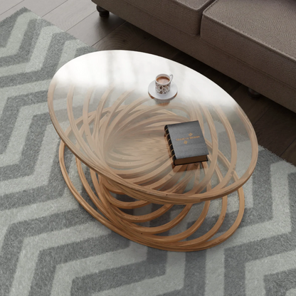Mesa de centro con elipse paramétrico