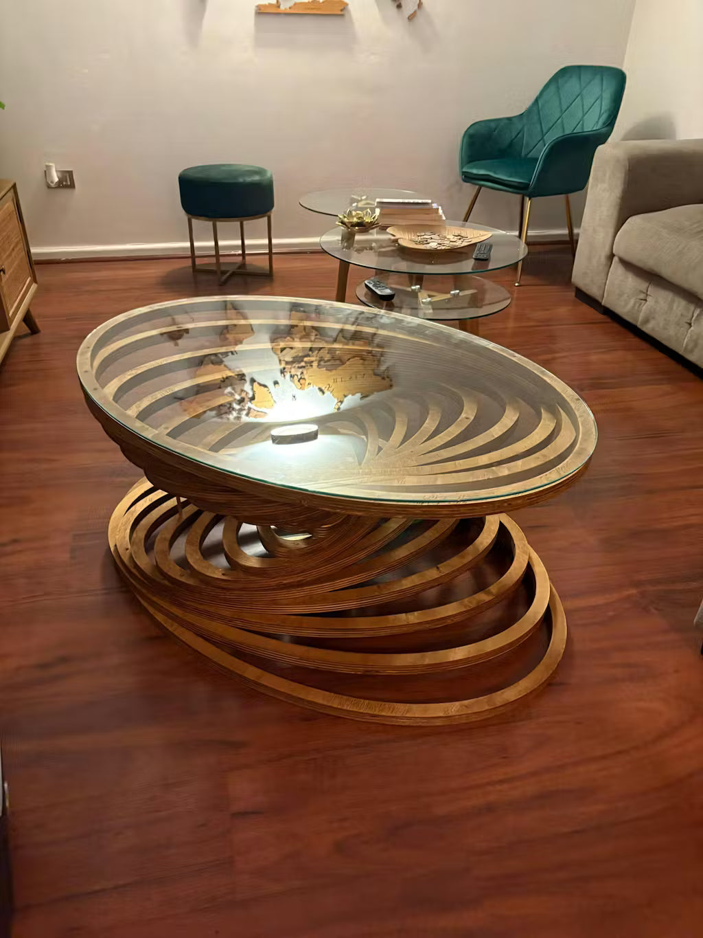 Mesa de Centro Paramétrica Stratum